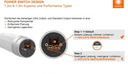30 x 120cm Ledvance T8/G13 LED Röhren SUPERIOR EM 11,3W/14W 6500K Tageslichtweiß KVG/ Netzspannung GLAS 865  2 Leistungsstufen wählbar - XXXL-Sparpack